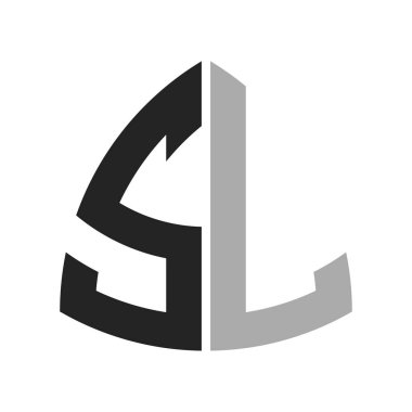 Modern Creative SL Logo Tasarımı. Herhangi bir iş ve şirket için SL Simgesi