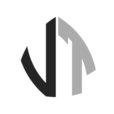 Modern Yaratıcı VT Logo Tasarımı. Herhangi bir iş ve şirket için VT Simgesi