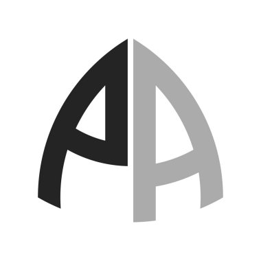 Modern Creative PA Logo Tasarımı. Herhangi bir işletme ve şirket için PA Simgesi