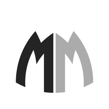 Modern Creative MM Logo Tasarımı. Herhangi bir iş ve şirket için MM Simgesi