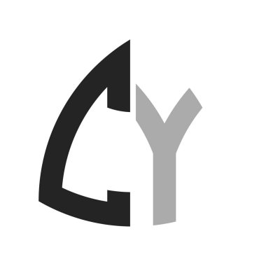 Modern Creative CY Logo Tasarımı. Herhangi bir iş ve şirket için CY Simgesi