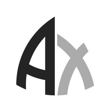 Modern Creative AX Logo Tasarımı. Herhangi bir iş ve şirket için AX Simgesi