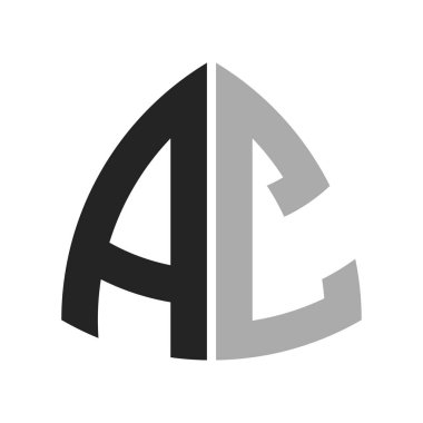 Modern Creative AC Logo Tasarımı. Herhangi bir işletme ve şirket için harf AC Simgesi