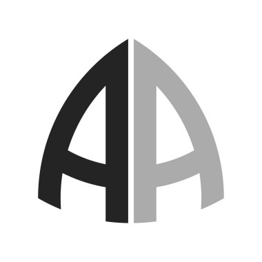 Modern Yaratıcı AA Logo Tasarımı. Herhangi bir iş ve şirket için AA Simgesi