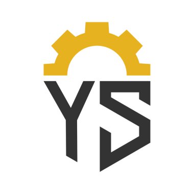 YS Harfi Hizmet Merkezi, Tamir, Fabrika, Endüstriyel, Dijital ve Mekanik İşler için Logo Tasarımı