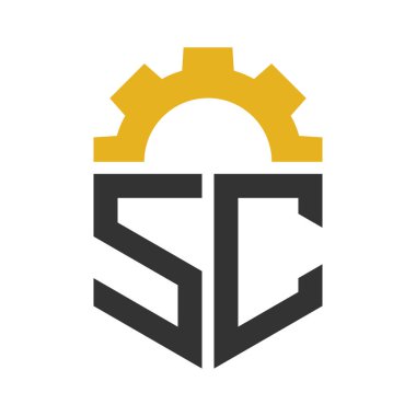 SC Gear Servis Merkezi, Tamir, Fabrika, Endüstriyel, Dijital ve Mekanik İşler için Logo Tasarımı