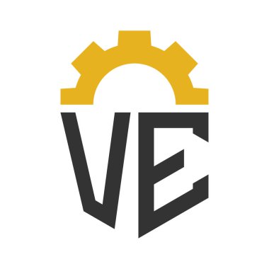 VE Gereçleri Hizmet Merkezi, Tamir, Fabrika, Endüstri, Dijital ve Mekanik İşler için Logo Tasarımı