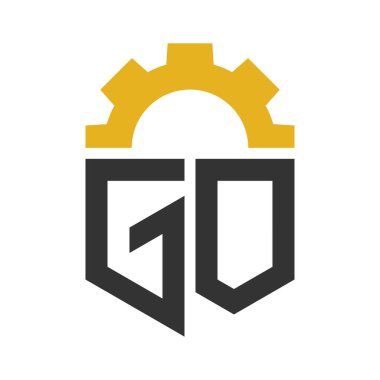 GO Gereçleri Hizmet Merkezi, Tamir, Fabrika, Endüstriyel, Dijital ve Mekanik İşler için Logo Tasarımı