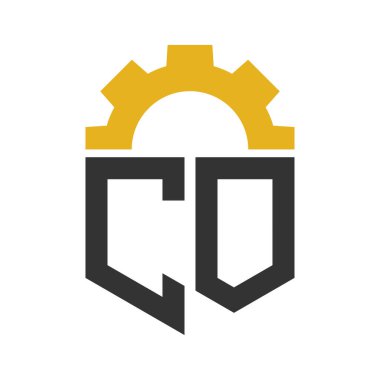Hizmet Merkezi için CO Gear Logosu Tasarımı, Tamir, Fabrika, Endüstriyel, Dijital ve Mekanik İş