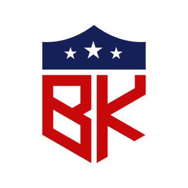 Vatansever BK Logo Tasarımı. BK Yurtsever Amerikan Siyasi Kampanya Logosu Tasarımı ve ABD Etkinliği.
