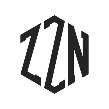 ZZN Logo Tasarımı. Altıgen şekil kullanan ilk Harf ZZZN Monogram Logosu