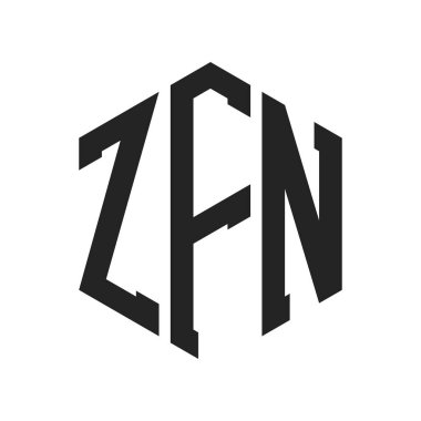 ZFN Logo Tasarımı. Altıgen şekil kullanan ilk Harf ZFN Monogram Logosu