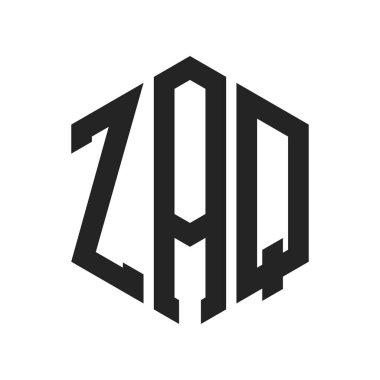 ZAQ Logo Tasarımı. Altıgen şekil kullanan ilk Harf ZAQ Monogram Logosu