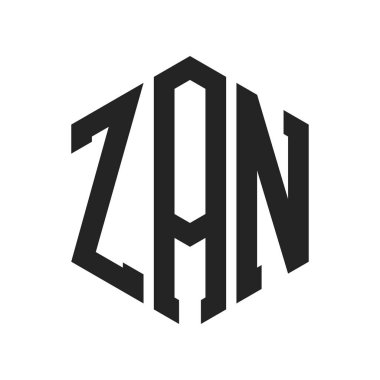 ZAN Logo Tasarımı. Altıgen şekilli ilk harf ZAN Monogram logosu