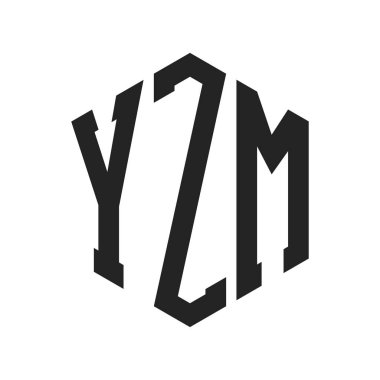 YZM Logo Tasarımı. Altıgen şekilli İlk Harf YZM Monogram Logosu