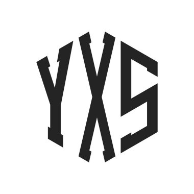 YXS Logo Tasarımı. Altıgen şekilli ilk Harf YXS Monogram Logosu