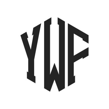 YWF Logo Tasarımı. Altıgen şekilli ilk Harf YWF Monogram Logosu