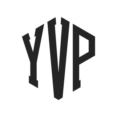 YVP Logo Tasarımı. Altıgen şekilli İlk Harf YVP Monogram Logosu