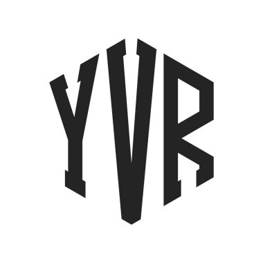 YVR Logo Tasarımı. Altıgen şekilli ilk Harf YVR Monogram Logosu