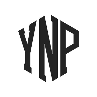 YNP Logo Design. Initial Letter YNP Monogram Logo using Hexagon shape clipart