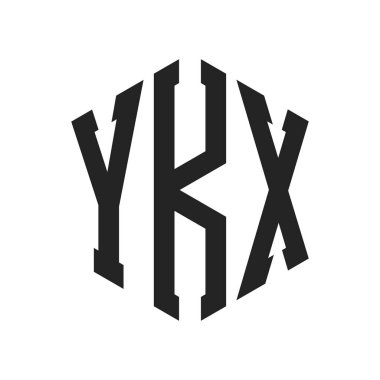 YKX Logo Tasarımı. Altıgen şekilli ilk Harf YKX Monogram Logosu