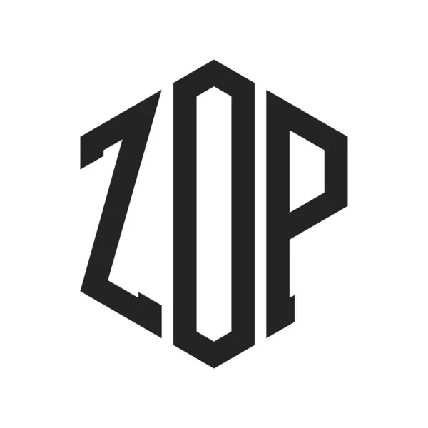 stock vector ZOP Logo Design. Initial Letter ZOP Monogram Logo using Hexagon shape