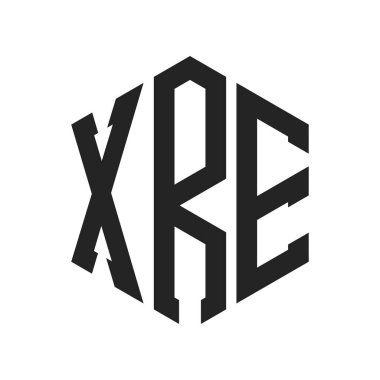 XRE Logo Tasarımı. Altıgen şekil kullanan ilk Harf XRE Monogram Logosu