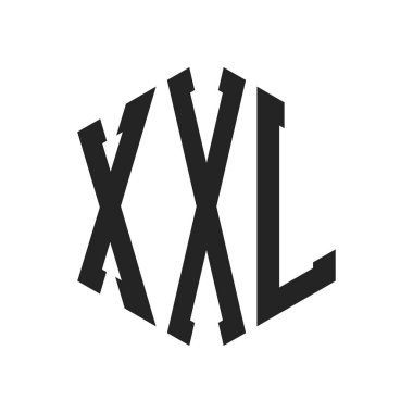 XXL Logo Tasarımı. Altıgen şekil kullanan ilk Harf XXL Monogram Logosu