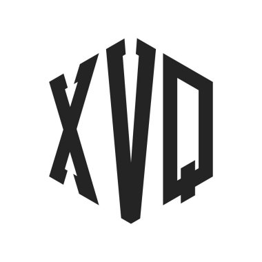 XVQ Logo Tasarımı. Altıgen şekil kullanan ilk Harf XVQ Monogram Logosu