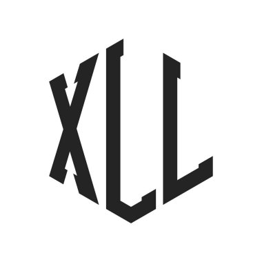 XLL Logo Tasarımı. Altıgen şekil kullanan ilk Harf XLL Monogram Logosu