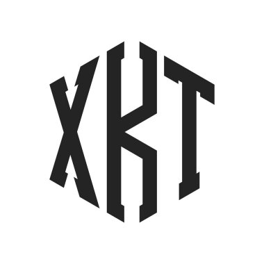 XKT Logo Tasarımı. İlk Harf XKT Monogram Logosu Hexagon şekli ile