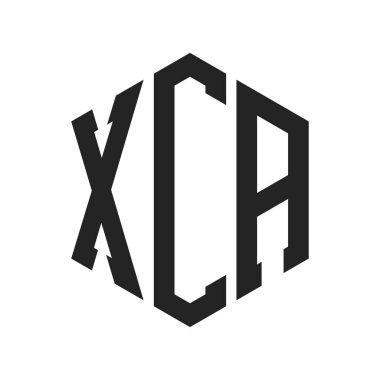 XCA Logo Tasarımı. Altıgen şekil kullanan ilk Harf XCA Monogram Logosu