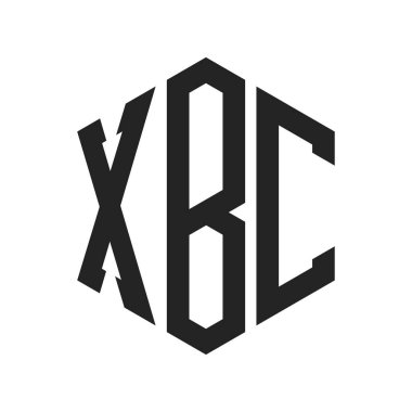 XBC Logo Tasarımı. Altıgen şekilli XBC İlk Harf Monogram Logosu