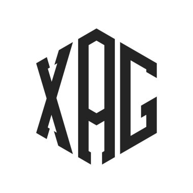 XAG Logo Tasarımı. İlk Harf XAG Monogram Logosu Hexagon şekli ile