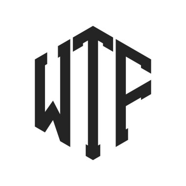 WTF Logo Tasarımı. Altıgen şekil kullanan ilk Harf WTF Monogram Logosu