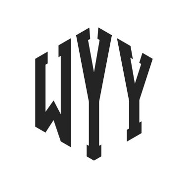 WYY Logo Tasarımı. Altıgen şekilli ilk Harf WYY Monogram Logosu
