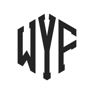 WYF Logo Tasarımı. Altıgen şekil kullanan ilk Harf WYF Monogram Logosu