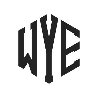WYE Logo Tasarımı. Altıgen şekilli ilk Harf WYE Monogram Logosu