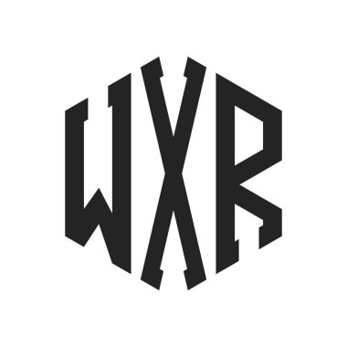 WXR Logo Tasarımı. Altıgen şekil kullanan ilk Harf WXR Monogram Logosu