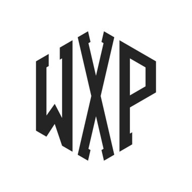 WXP Logo Tasarımı. Altıgen şekil kullanan ilk Harf WXP Monogram Logosu