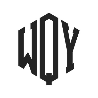 WQY Logo Tasarımı. Altıgen şekil kullanan ilk Harf WQY Monogram Logosu