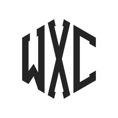 WXC Logo Tasarımı. Altıgen şekil kullanan ilk Harf WXC Monogram Logosu