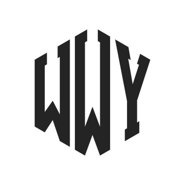 WWY Logo Tasarımı. Altıgen şekilli ilk Harf WWY Monogram Logosu