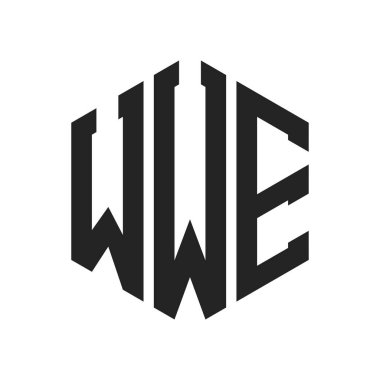 WWE Logo Tasarımı. Altıgen şekilli ilk Harf WWE Monogram Logosu