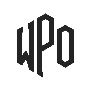 WPO Logo Tasarımı. Altıgen şekil kullanan ilk Harf WPO Monogram Logosu