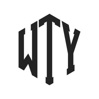 WTY Logo Tasarımı. Altıgen şekilli İlk Harf WTY Monogram Logosu