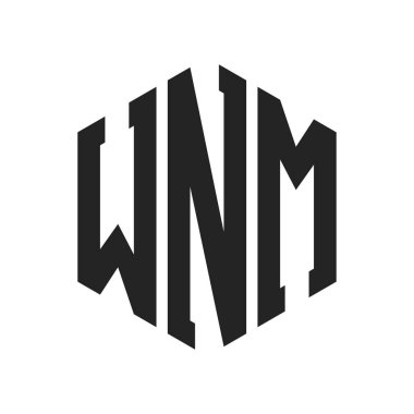 WNM Logo Tasarımı. Altıgen şekil kullanan ilk Harf WNM Monogram Logosu