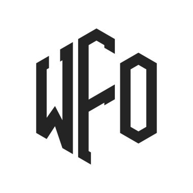 WFO Logo Tasarımı. Altıgen şekil kullanan ilk Harf WFO Monogram Logosu