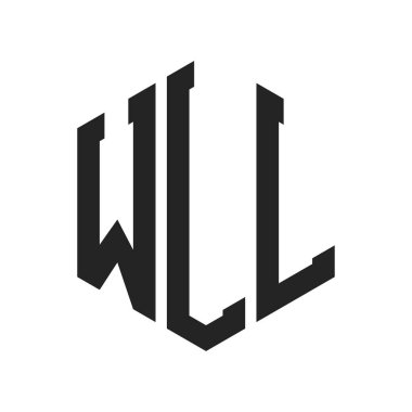WLL Logo Tasarımı. Altıgen şekil kullanan ilk Harf WLL Monogram Logosu