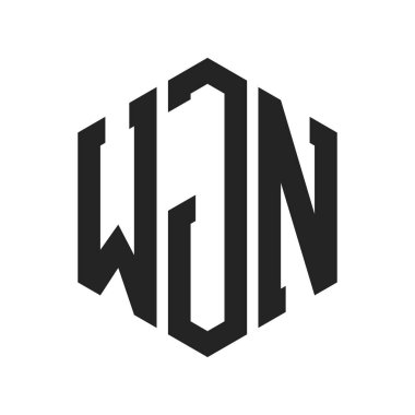 WJN Logo Tasarımı. Altıgen şekil kullanan ilk Harf WJN Monogram Logosu